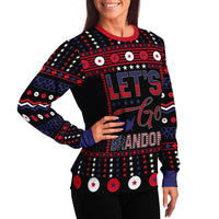 Thumbnail for Let's Go Brandon - Ugly Christmas Sweatshirt - Tranzitions Organic Salon