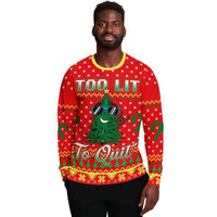 Thumbnail for To Lit To Quit - Ugly Christmas Unisex Sweatshirts - Tranzitions Organic Salon