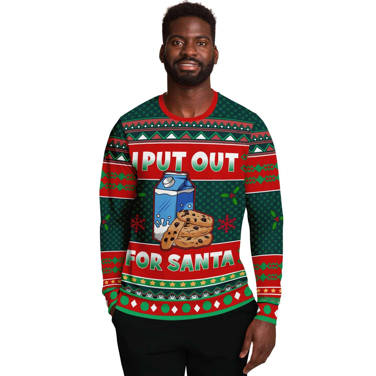 I Put Out For Santa - Ugly Christmas Unisex Sweatshirt - Tranzitions Organic Salon