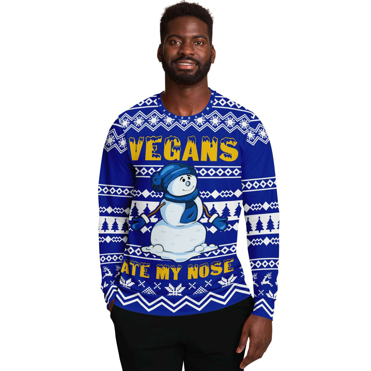 Vegan Ate My Carrot - Ugly Christmas Sweatshirt