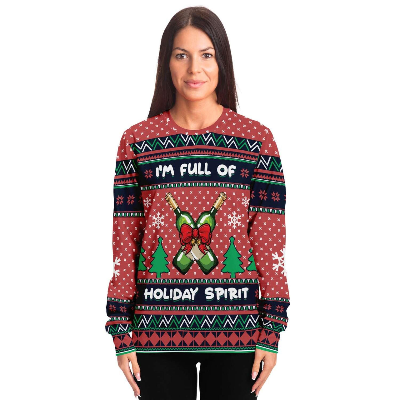 Holiday Spirit - Ugly Christmas Unisex Sweatshirt - Tranzitions Organic Salon