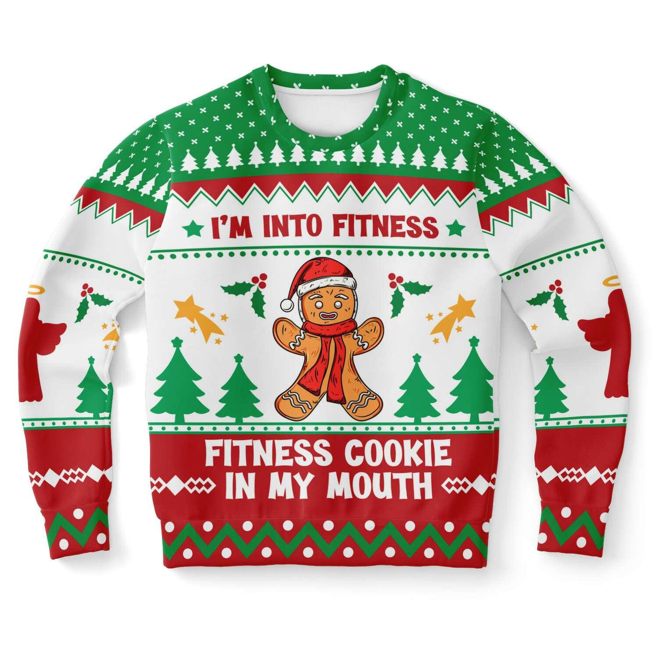 Fitness Cookie In My Mouth - Ugly Christmas Unisex Sweatshirt - Tranzitions Organic Salon