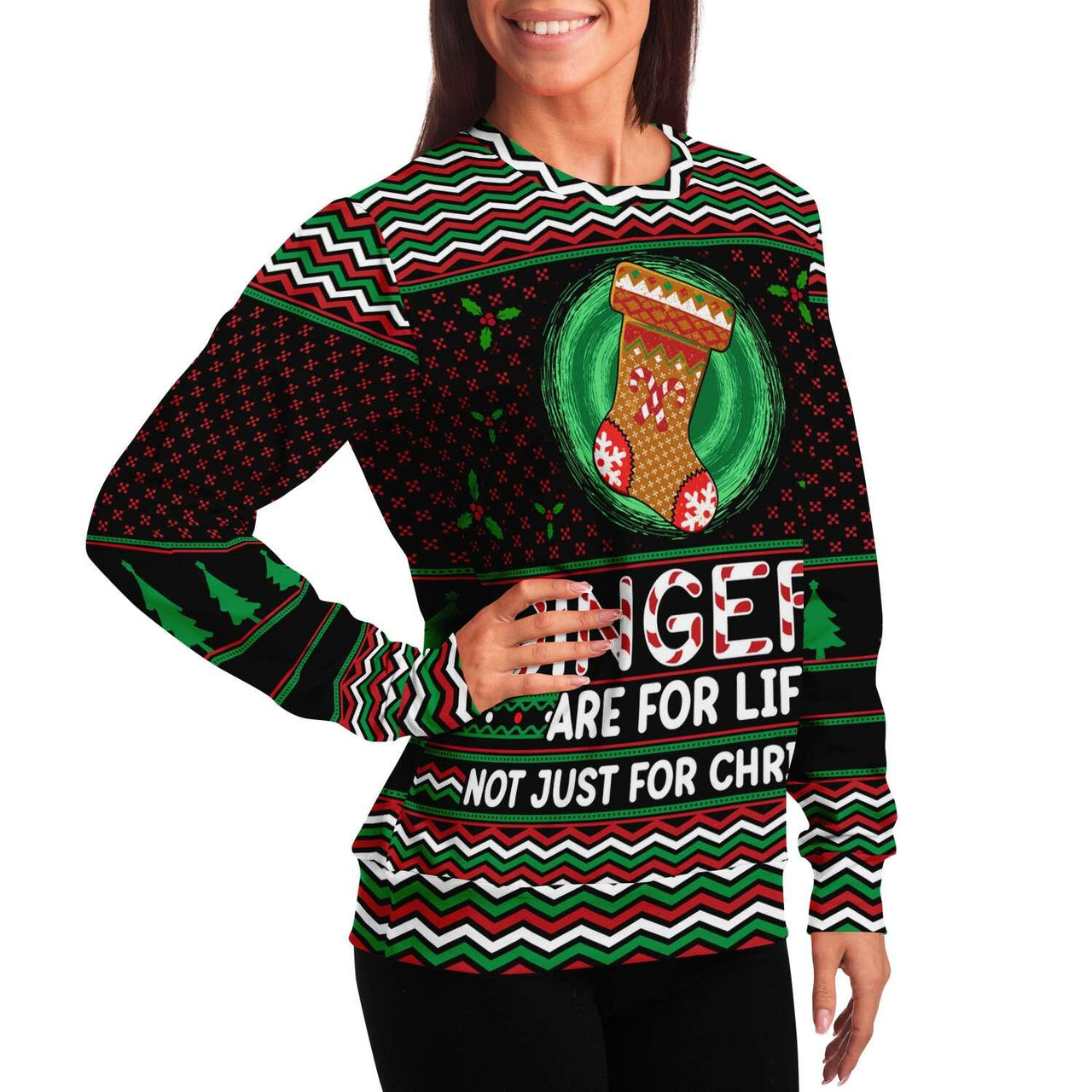 Ginger - Ugly Christmas Unisex Sweatshirts - Tranzitions Organic Salon