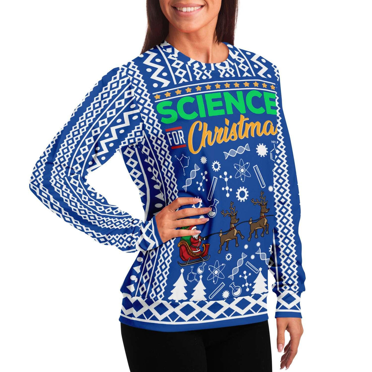 Christmas Science - Ugly Christmas Unisex Sweatshirt - Tranzitions Organic Salon