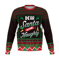 Thumbnail for Define Naughty - Ugly Christmas Unisex Sweatshirt - Tranzitions Organic Salon