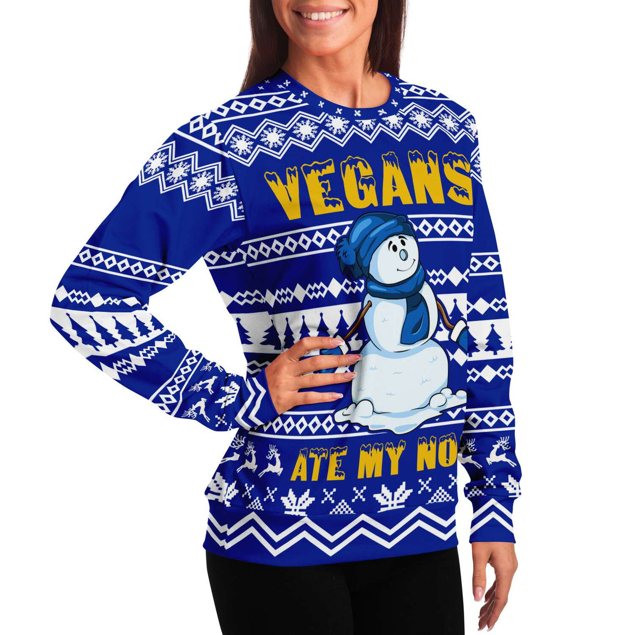 Vegan Ate My Carrot - Ugly Christmas Sweatshirt