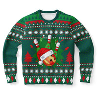 Thumbnail for Ugly Christmas Sweatshirt - Bowling Strike