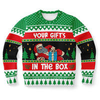 Thumbnail for Gift In a Box - Ugly Christmas Unisex Sweatshirt - Tranzitions Organic Salon