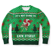 Thumbnail for Its Not Going To Lick Itself - Ugly Christmas Unisex Sweatshirt - Tranzitions Organic Salon