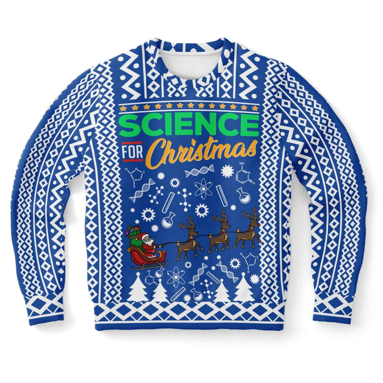Christmas Science - Ugly Christmas Unisex Sweatshirt - Tranzitions Organic Salon